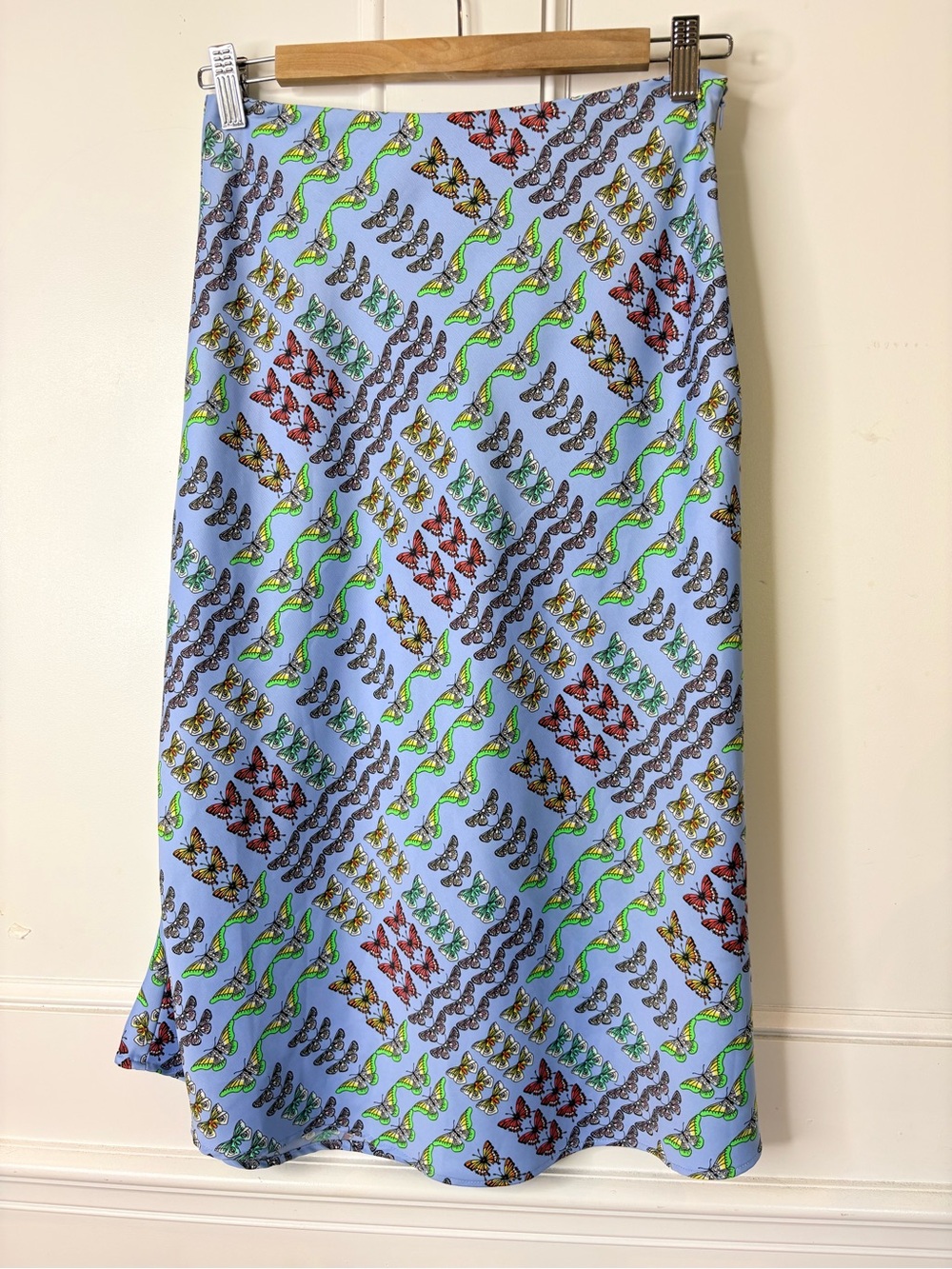 Urban outfitters Y2K light Blue Butterfly  Print Midi Skirt
